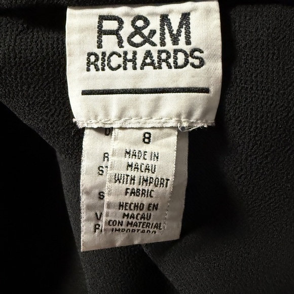 R&M Richard Open Front Jacket SZ 8 Beaded Fringe Glam Night Out - Picture 4 of 5